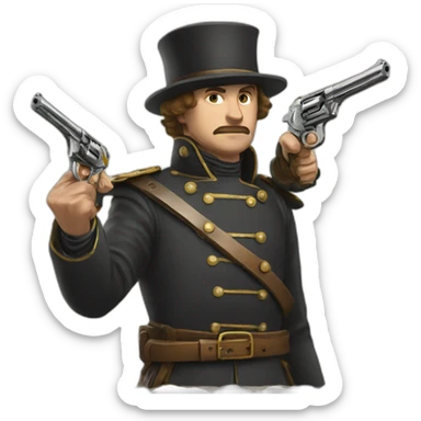 duel-with-pistols-in-russian-empire sticker