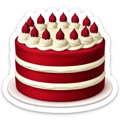 Red velvet cake sticker