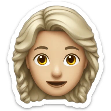 Realist Female Helpful specialist sticker