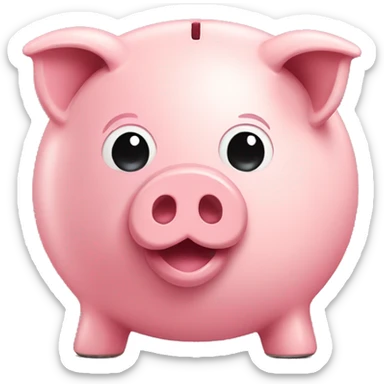 cute piggy bank sticker