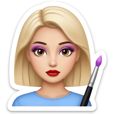 Rate beauty makeup cool sticker