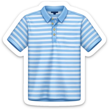 un maillot rayé fine bleu clair sticker