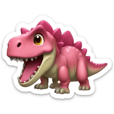 dino rosa  sticker