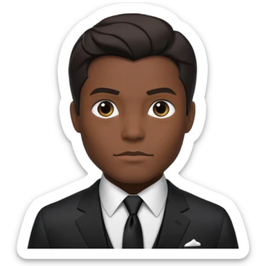 bruce wayne in black suit sticker