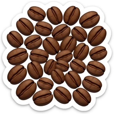 Coffee beans sticker