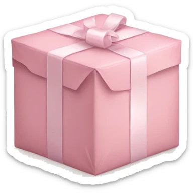 light pink package sticker