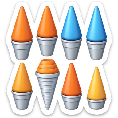 cone objects sticker