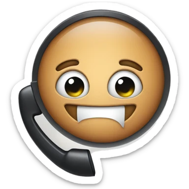 Butt on a phone dial sticker