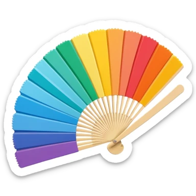 3D pantone colour fan sticker