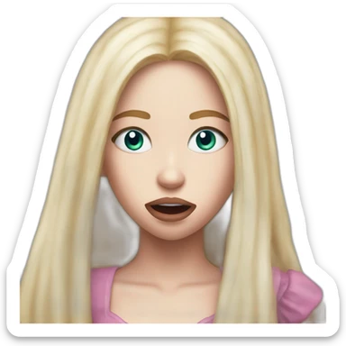 Ava Max afraid running away  sticker