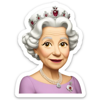 The Queen of England  sticker