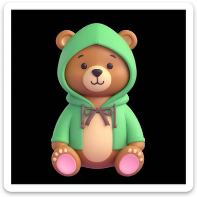 cute bear inspired by awakening sage from Black Desert Online sticker