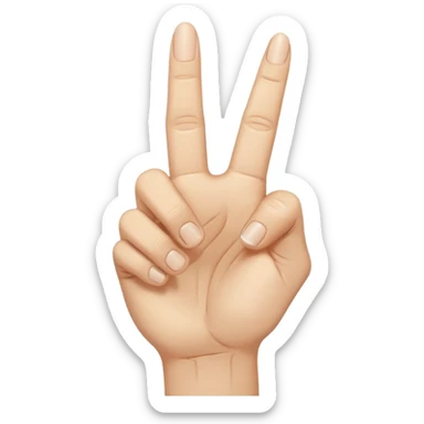 i want to create simple enoji for whatsapp the amojy of hand with the middle finger down sticker