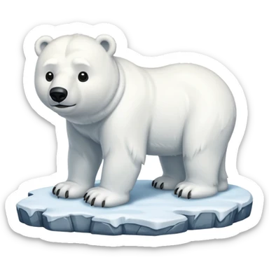 white winter & artic animal (except bear)  sticker