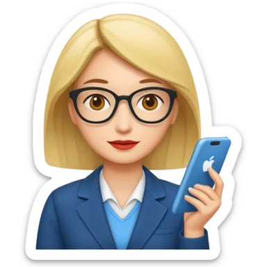 economist woman sticker