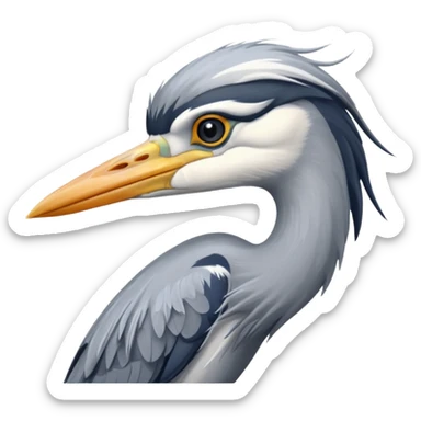 Grey Heron sticker