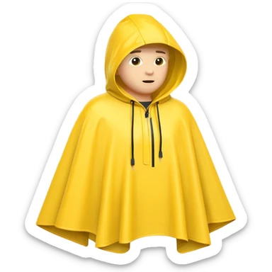 rain poncho sticker