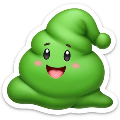 Green poop sticker
