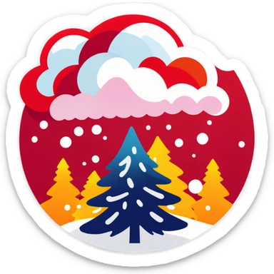 Snowing  sticker