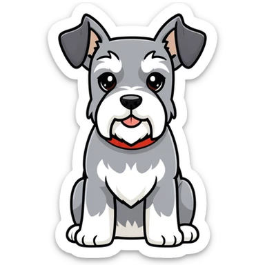 Perro schnauzer sticker