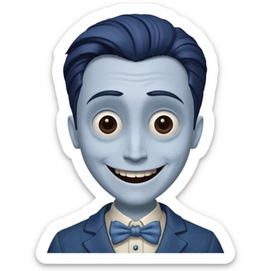 Victor Van Dort from Corpse Bride  head happy sticker