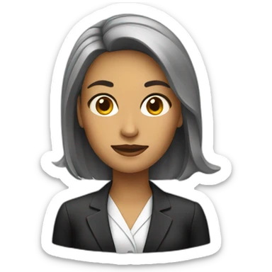 female lawyer sticker