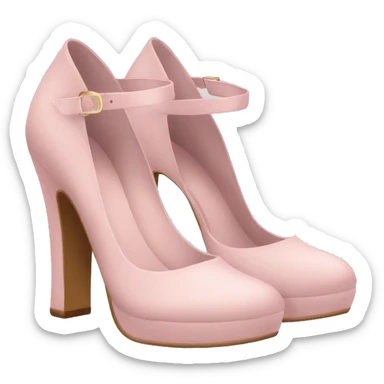 Pastel pink heels  sticker