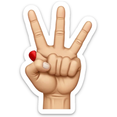 Angry middle finger sticker