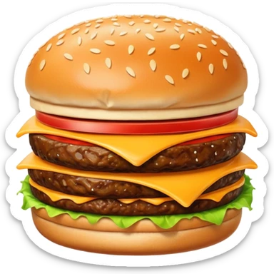 Happy burger sticker