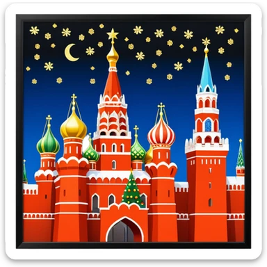 kremlin. moscow. New Year. aesthetic  sticker
