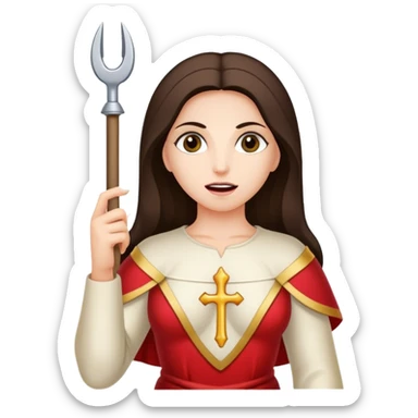 Saint Apollonia with pincers and tooth sticker