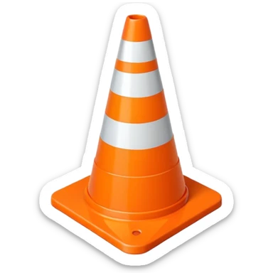 Traffic Cone sticker