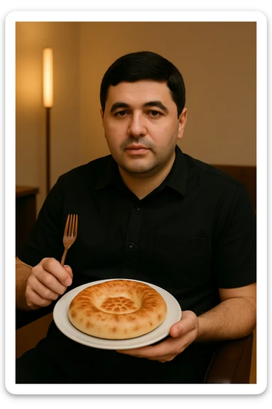 birinchidagi odamni yuziga 2 rasmdagi odamga juda uxshatib chizib bergin xuddu shunday non yen utirganini sticker