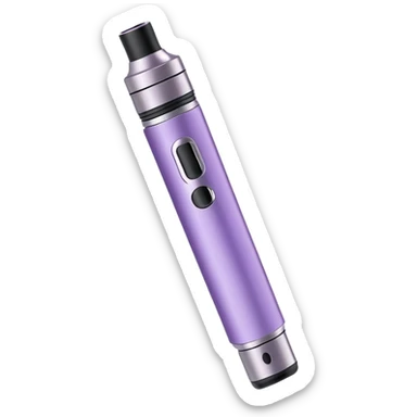 Realistic light purple vape pen sticker
