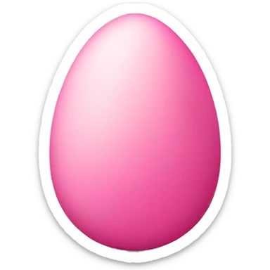 Pink egg  sticker