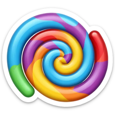 candy retro just one   sticker