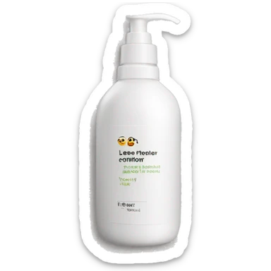 leave-in conditioner bottle with label sticker