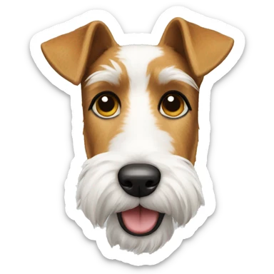 wire fox terrier sticker