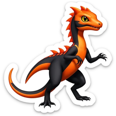 Salandit-Salazzle-Litten-Hybrid (Full body) sticker