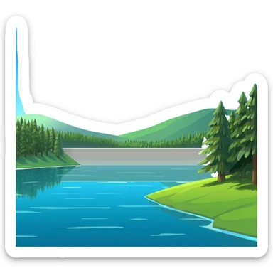 Reservoir an emoji art style sticker