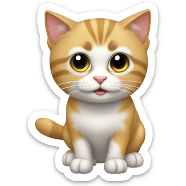 Gato guiñando un ojo sticker