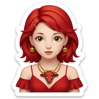 Aries like girl sticker