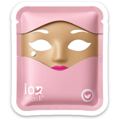 lip mask packaging sticker
