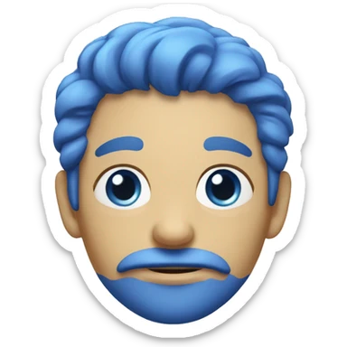 Myrtille bleu sticker