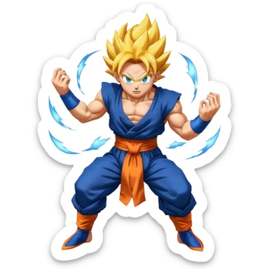 gogeta ultra instinct ultra ego fusion sticker