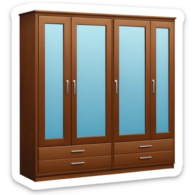 wardrobe modern closed mirror door sticker