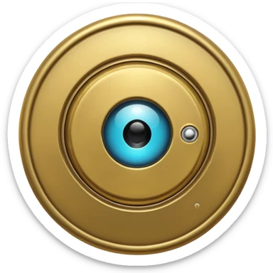 Peephole on the door  sticker