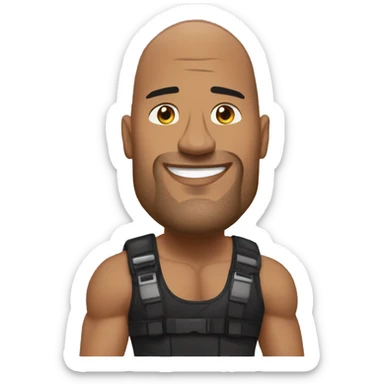 The Rock jhonson sticker