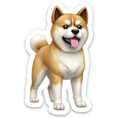 Akita Dog Breed Full Body sticker