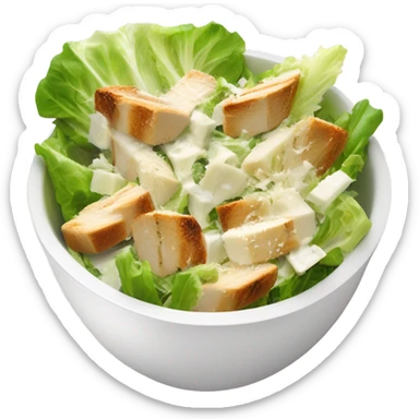 Cesar salad with  chicken and Cesar dressing  sticker